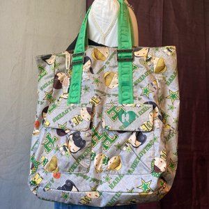 Harajuku lovers large grey cheerleader tote shoulder bag 💚